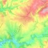 Mapa topográfico Chazelles-sur-Lyon, altitud, relieve