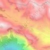 Mapa topográfico Abrigo Rebouças, altitud, relieve