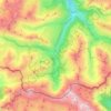 Mapa topográfico Gavarnie, altitud, relieve