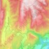 Mapa topográfico Lezáun, altitud, relieve