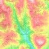 Mapa topográfico Várzea Cova, altitud, relieve