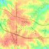 Mapa topográfico Knoxville, altitud, relieve