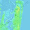 Mapa topográfico Fernandina Beach, altitud, relieve