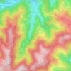 Mapa topográfico Sondernach, altitud, relieve