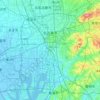 Mapa topográfico Nagoya, altitud, relieve