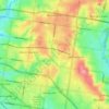 Mapa topográfico Mount Waverley District, altitud, relieve