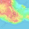 Mapa topográfico Oaxaca, altitud, relieve