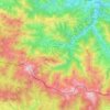 Mapa topográfico Larrau, altitud, relieve