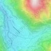 Mapa topográfico Esquièze-Sère, altitud, relieve