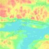 Mapa topográfico Michigamme, altitud, relieve