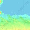 Mapa topográfico مدينة الرويس الصناعية, altitud, relieve