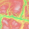 Mapa topográfico Area J (Copper Desert Country), altitud, relieve