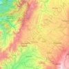 Mapa topográfico El Tambo, altitud, relieve