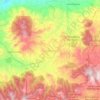 Mapa topográfico Tlalpujahua, altitud, relieve