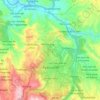 Mapa topográfico Ayacucho, altitud, relieve