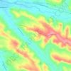 Mapa topográfico Le Faget, altitud, relieve