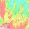 Mapa topográfico Teresina de Goiás, altitud, relieve