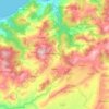Mapa topográfico Dahra, altitud, relieve