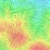 Mapa topográfico Mburicaó, altitud, relieve