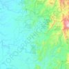 Mapa topográfico Lloró, altitud, relieve