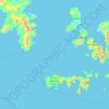 Mapa topográfico Parque Nacional Cabo de Hornos, altitud, relieve