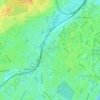 Mapa topográfico Superkilen, altitud, relieve