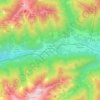 Mapa topográfico Druogno, altitud, relieve