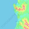 Mapa topográfico Zapallar, altitud, relieve