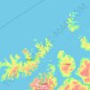 Mapa topográfico Finnmark, altitud, relieve
