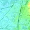 Mapa topográfico Novo Esteio, altitud, relieve