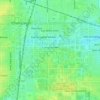 Mapa topográfico Campustown, altitud, relieve