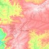 Mapa topográfico Campo Verde, altitud, relieve