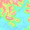 Mapa topográfico Dona Francisca, altitud, relieve