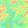 Mapa topográfico 潘家口水库, altitud, relieve