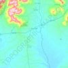 Mapa topográfico Novo Cabrais, altitud, relieve