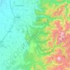 Mapa topográfico Río Achibueno, altitud, relieve
