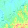 Mapa topográfico 一拉溪镇, altitud, relieve