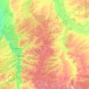 Mapa topográfico Томский район, altitud, relieve