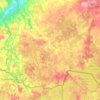 Mapa topográfico Demenes pagasts, altitud, relieve