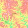 Mapa topográfico Guaporé, altitud, relieve
