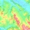 Mapa topográfico Garos, altitud, relieve