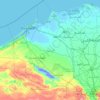Mapa topográfico El Lago, altitud, relieve