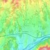 Mapa topográfico Cardedeu, altitud, relieve