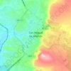 Mapa topográfico San Miguel de Allende, altitud, relieve