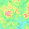 Mapa topográfico 二密镇, altitud, relieve