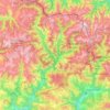 Mapa topográfico Pallars Sobirá, altitud, relieve