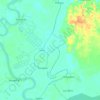 Mapa topográfico Sungai Napu, altitud, relieve