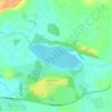 Mapa topográfico Aqualate Mere, altitud, relieve