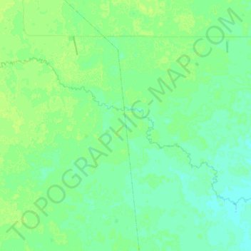Mapa topográfico Rio Aguaray Guazú, altitud, relieve