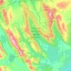 Mapa topográfico Reserva Nacional Laguna Parrillar, altitud, relieve